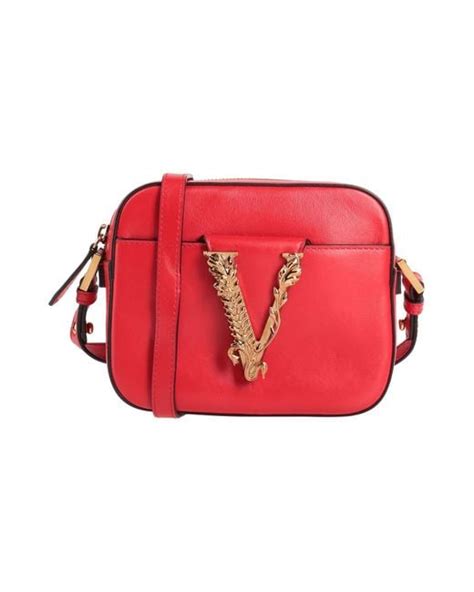 versace red leather crossbody bags|farfetch versace crossbody bags.